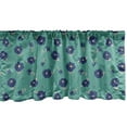 thumbnail image 1 of Ambesonne Floral Window Valance, Blooms Pastel Flower Branch, 54" X 12", Navy Blue Turquoise, 1 of 3
