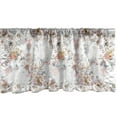 thumbnail image 1 of Ambesonne Floral Window Valance, Botanical Leaves Abstract, 42" x 18", Rose and Blue Grey, 1 of 2