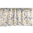 thumbnail image 1 of Ambesonne Floral Window Valance, Botanical Pattern Branches Scenic Meadow Ecology Forest Blossom Foliage, Curtain Valance for Kitchen Bedroom Decor with Rod Pocket, 54" X 18", Orange Black White, 1 of 2