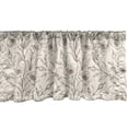 thumbnail image 1 of Ambesonne Floral Window Valance, Buds Flower Petals Branches, 42" x 18", Dark Rosewood Pale Tan, 1 of 3