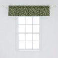 thumbnail image 1 of Ambesonne Floral Window Valance, Cactus with Flower and Skull Plantation Unique, Curtain Valance for Kitchen Bedroom Decor with Rod Pocket, 54" X 12", Evergreen Sage Green, 1 of 2