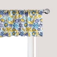 thumbnail image 1 of Ambesonne Floral Window Valance, Chrysanthemum and Butterfly, 54" X 12", Earth Yellow Blue, 1 of 5