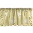 thumbnail image 1 of Ambesonne Floral Window Valance, Classical Dotted Flowers, 54" X 12", Pale Camel White, 1 of 3