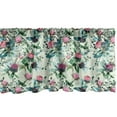 thumbnail image 1 of Ambesonne Floral Window Valance, Clovers in Watercolor Style, 54" X 18", Dried Rose Fern Green, 1 of 3