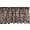 thumbnail image 1 of Ambesonne Floral Window Valance, Colorful Paisley Ornaments, 54" X 18", Multicolor, 1 of 3