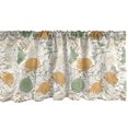 thumbnail image 1 of Ambesonne Floral Window Valance, Curlicue Graceful Flowers, 54" X 18", Reseda Green Dark Peach, 1 of 3