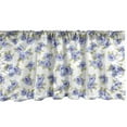 thumbnail image 1 of Ambesonne Floral Window Valance, Delicate Flower Art, 54" X 12", Ceil Blue White, 1 of 3