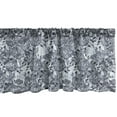 thumbnail image 1 of Ambesonne Floral Window Valance, Detailed Bindweed Flowers, 54" X 12", Blue Grey Night Blue, 1 of 5