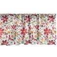 thumbnail image 1 of Ambesonne Floral Window Valance, Dragonfly Butterfly Spring, 54" X 18", Dried Rose Burnt Sienna, 1 of 3