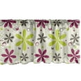 thumbnail image 1 of Ambesonne Floral Window Valance, Florets Circle Hoop, 54" X 12", Apple Green Dark Taupe, 1 of 3