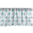 thumbnail image 1 of Ambesonne Floral Window Valance, Flourish Summer, 42" x 12", Pale Blue Dimgray, 1 of 3
