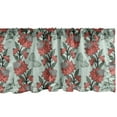 thumbnail image 1 of Ambesonne Floral Window Valance, Flower Butterfly Silhouettes, 54" X 12", Pale Blue Coral, 1 of 3