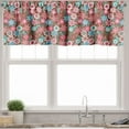 thumbnail image 1 of Ambesonne Floral Window Valance, Flower Petals Florets, 54" X 18", Pink Brown and Teal, 1 of 3