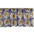 thumbnail image 1 of Ambesonne Floral Window Valance, Flowers Round Spots, 54" X 12", Dark Lavender Orange, 1 of 2