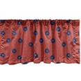 thumbnail image 1 of Ambesonne Floral Window Valance, Flowers Vertical Lines Art, 42" x 12", Burnt Sienna Marigold, 1 of 3