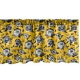 thumbnail image 1 of Ambesonne Floral Window Valance, Flowers in Greyscale Tones, 54" X 18", Earth Yellow Grey, 1 of 3