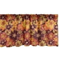 thumbnail image 1 of Ambesonne Floral Window Valance, Flowers of Autumn Style Art, 42" x 18", Pale Orange Multicolor, 1 of 3