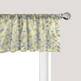 thumbnail image 1 of Ambesonne Floral Window Valance, Forget Me Not Flowers Lines, 54" X 18", Yellow Ceil Blue, 1 of 2