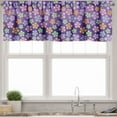 thumbnail image 1 of Ambesonne Floral Window Valance, Graphical Flower Elements, 54" X 18", Quartz and Multicolor, 1 of 5