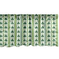 thumbnail image 1 of Ambesonne Floral Window Valance, Irish Clovers Lines Dots, 54" X 18", Lime Green Dark Green, 1 of 3
