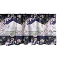 thumbnail image 1 of Ambesonne Floral Window Valance, Japanese Blossom Mount Hill, 54" X 18", Indigo Pale Pink, 1 of 3