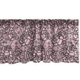 thumbnail image 1 of Ambesonne Floral Window Valance, Lace Look Rose Flowers Art, 54" X 18", Pale Pink Charcoal Grey, 1 of 5