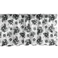 thumbnail image 1 of Ambesonne Floral Window Valance, Leafy Hibiscus Pansies Art, 54" X 12", Charcoal Grey and White, 1 of 5