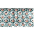 thumbnail image 1 of Ambesonne Floral Window Valance, Mandala Turkish Ottoman Flowers Oriental Classic Bohemian Pattern, Curtain Valance for Kitchen Bedroom Decor with Rod Pocket, 54" X 12", Multicolor, 1 of 3