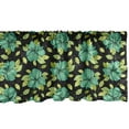 thumbnail image 1 of Ambesonne Floral Window Valance, Meadow Leaves Nature Tomes, 54" X 18", Charcoal Grey and Green, 1 of 3
