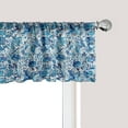 thumbnail image 1 of Ambesonne Floral Window Valance, Middle Eastern Nature, 54" X 18", Blue Navy and Green, 1 of 3