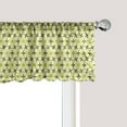 thumbnail image 1 of Ambesonne Floral Window Valance, Monotone Flowers, 54" X 12", Green Brown Yellow Green, 1 of 5