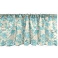 thumbnail image 1 of Ambesonne Floral Window Valance, Oriental Blooming, 54" X 12", Champagne Pale Blue, 1 of 3
