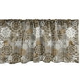 thumbnail image 1 of Ambesonne Floral Window Valance, Ornament Flower Colorful, 54" X 18", Sepia Amber Grey, 1 of 3
