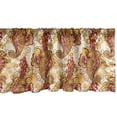 thumbnail image 1 of Ambesonne Floral Window Valance, Ornate Paisley, 54" X 18", Orange Yellow and Red, 1 of 3
