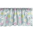 thumbnail image 1 of Ambesonne Floral Window Valance, Pastel Colored Rose Flowers, 54" X 18", Pale Blue and Multicolor, 1 of 3