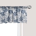thumbnail image 1 of Ambesonne Floral Window Valance, Pastel Colors with Leaves, 54" X 18", Pale Grey Slate Blue, 1 of 3