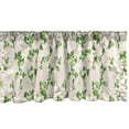 thumbnail image 1 of Ambesonne Floral Window Valance, Pastel Simple Rose Flowers, 54" X 12", Fern Green Ivory, 1 of 3