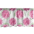 thumbnail image 1 of Ambesonne Floral Window Valance, Peony Blossoms on Trellis, 54" X 18", Pink Mint Green and White, 1 of 3