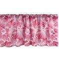 thumbnail image 1 of Ambesonne Floral Window Valance, Pink Flower Petals Pattern, 42" x 12", Dark Coral and Pale Ruby, 1 of 2
