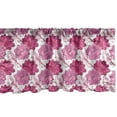 thumbnail image 1 of Ambesonne Floral Window Valance, Pink Toned Succulent Pattern, 54" X 18", Magenta Pink and White, 1 of 3