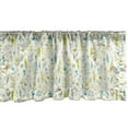 thumbnail image 1 of Ambesonne Floral Window Valance, Poetic Jolly Season Items, 54" X 12", Cream Yellow Green, 1 of 3