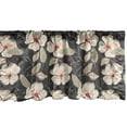 thumbnail image 1 of Ambesonne Floral Window Valance, Poppy Flowers Nature, 54" X 12", Tan Charcoal Grey Red, 1 of 3