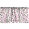 thumbnail image 1 of Ambesonne Floral Window Valance, Ranunculus Spring, 42" x 18", Pale Pink Dried Rose, 1 of 3