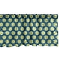 thumbnail image 1 of Ambesonne Floral Window Valance, Retro Spring Flowers Pattern, 42" x 18", Dark Teal Yellow, 1 of 3