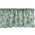 thumbnail image 1 of Ambesonne Floral Window Valance, Romantic Inspirations, 54" X 12", Seafoam Sage Green, 1 of 3