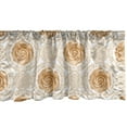 thumbnail image 1 of Ambesonne Floral Window Valance, Rose Florets, 54" X 12", Sand Brown White, 1 of 5