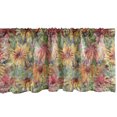 thumbnail image 1 of Ambesonne Floral Window Valance, Rustic Summer Coneflowers, 54" X 18", Coral Pale Orange and Green, 1 of 3
