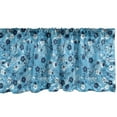thumbnail image 1 of Ambesonne Floral Window Valance, Shabby Plant Petals, 42" x 12", Dark Blue White, 1 of 3
