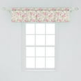 thumbnail image 1 of Ambesonne Floral Window Valance, Silhouette Petals and Buds of Rose Flowers in Harmony with Forest Elements as Stems, Curtain Valance for Kitchen Bedroom Decor with Rod Pocket, 54" X 12", Multicolor, 1 of 2