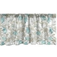 thumbnail image 1 of Ambesonne Floral Window Valance, Spring Blossoms Soft Tones, 54" X 18", Turquoise Grey Yellow, 1 of 3